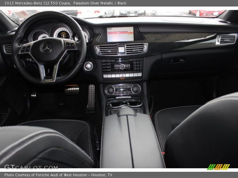 Paladium Silver Metallic / Black 2013 Mercedes-Benz CLS 550 Coupe