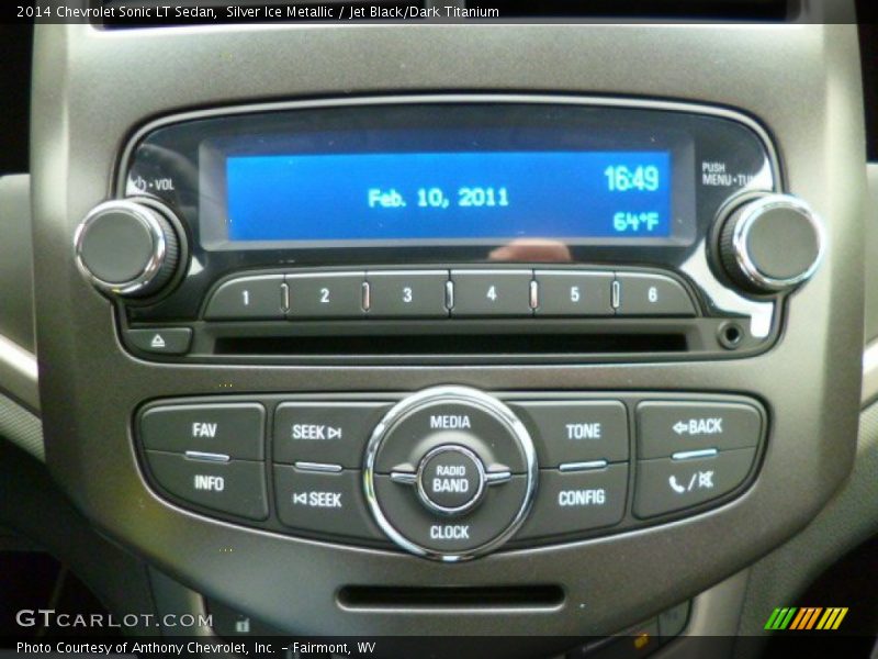 Silver Ice Metallic / Jet Black/Dark Titanium 2014 Chevrolet Sonic LT Sedan