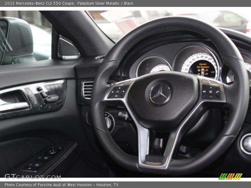Paladium Silver Metallic / Black 2013 Mercedes-Benz CLS 550 Coupe