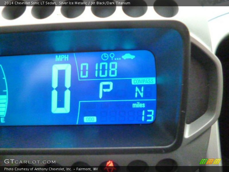 Silver Ice Metallic / Jet Black/Dark Titanium 2014 Chevrolet Sonic LT Sedan