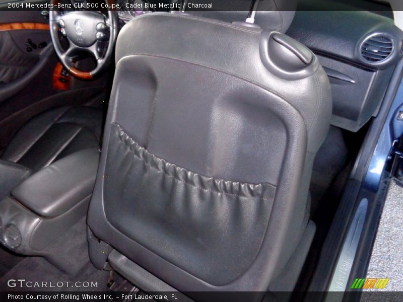 Cadet Blue Metallic / Charcoal 2004 Mercedes-Benz CLK 500 Coupe