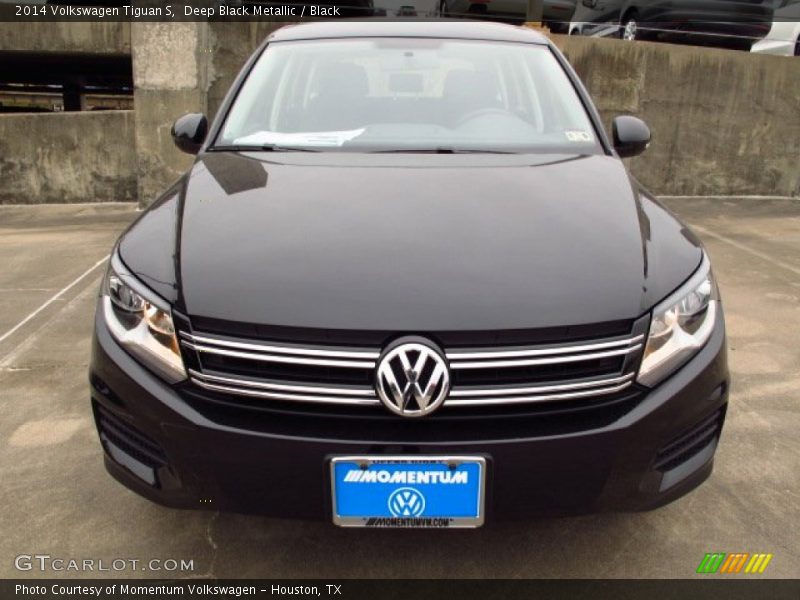 Deep Black Metallic / Black 2014 Volkswagen Tiguan S