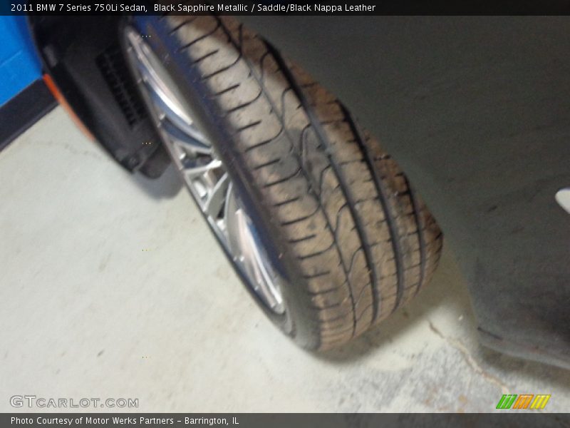 Black Sapphire Metallic / Saddle/Black Nappa Leather 2011 BMW 7 Series 750Li Sedan