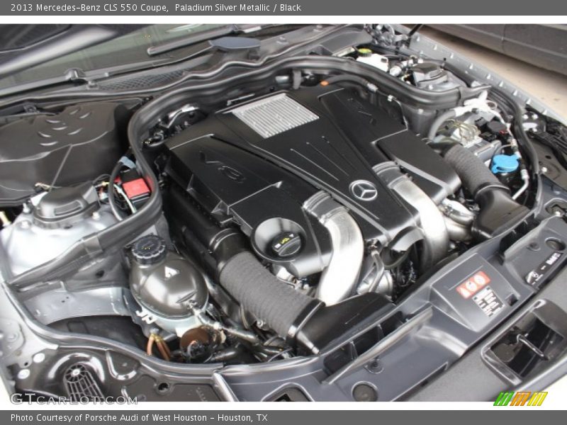 Paladium Silver Metallic / Black 2013 Mercedes-Benz CLS 550 Coupe