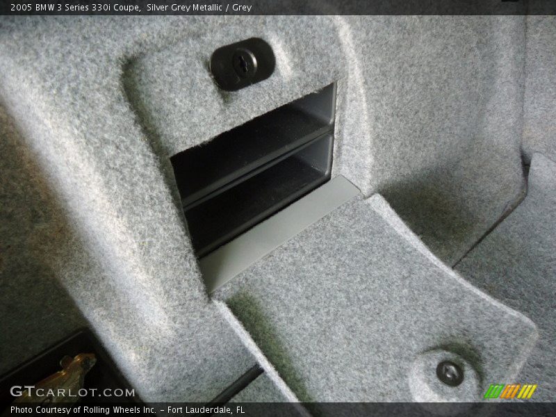Silver Grey Metallic / Grey 2005 BMW 3 Series 330i Coupe