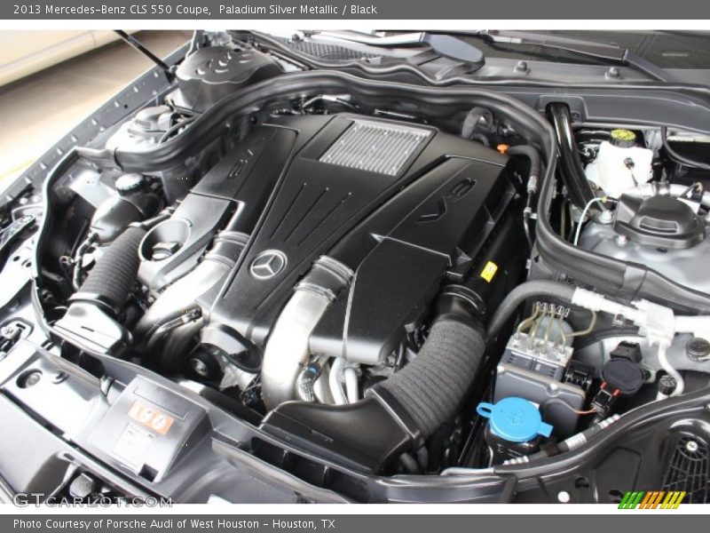 Paladium Silver Metallic / Black 2013 Mercedes-Benz CLS 550 Coupe