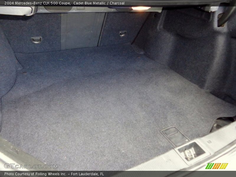 Cadet Blue Metallic / Charcoal 2004 Mercedes-Benz CLK 500 Coupe
