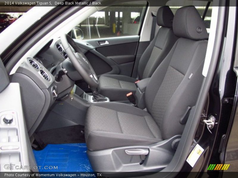 Deep Black Metallic / Black 2014 Volkswagen Tiguan S