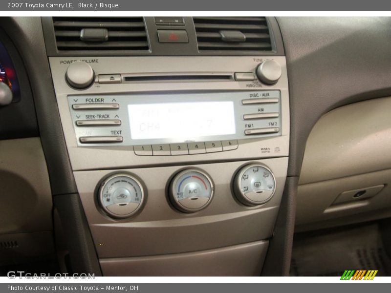 Black / Bisque 2007 Toyota Camry LE