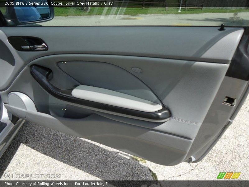 Silver Grey Metallic / Grey 2005 BMW 3 Series 330i Coupe