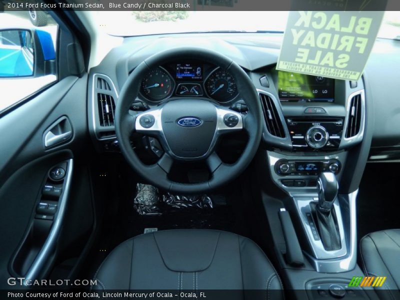 Blue Candy / Charcoal Black 2014 Ford Focus Titanium Sedan