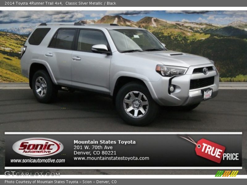Classic Silver Metallic / Black 2014 Toyota 4Runner Trail 4x4