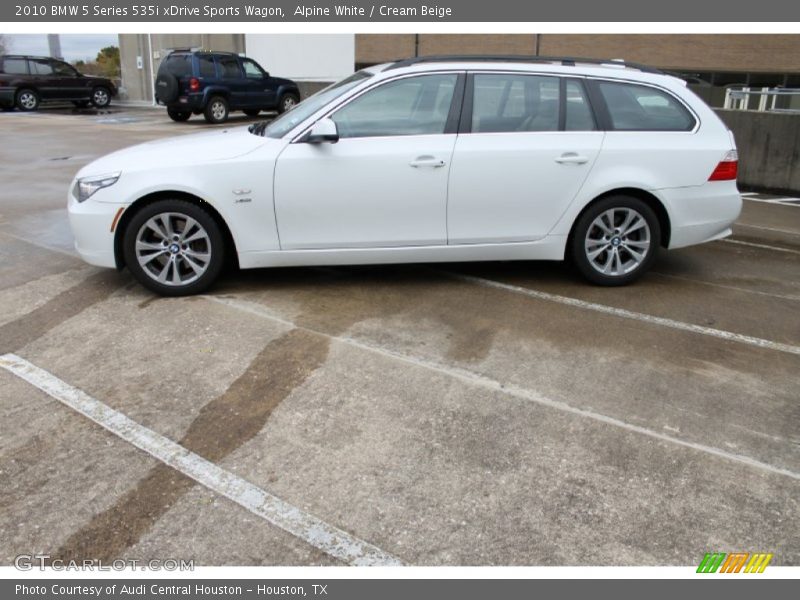 Alpine White / Cream Beige 2010 BMW 5 Series 535i xDrive Sports Wagon