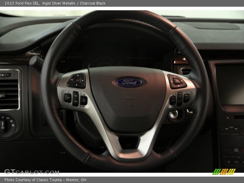 Ingot Silver Metallic / Charcoal Black 2013 Ford Flex SEL