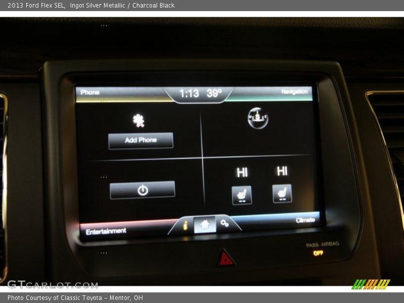 Ingot Silver Metallic / Charcoal Black 2013 Ford Flex SEL