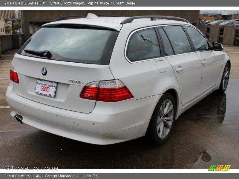 Alpine White / Cream Beige 2010 BMW 5 Series 535i xDrive Sports Wagon