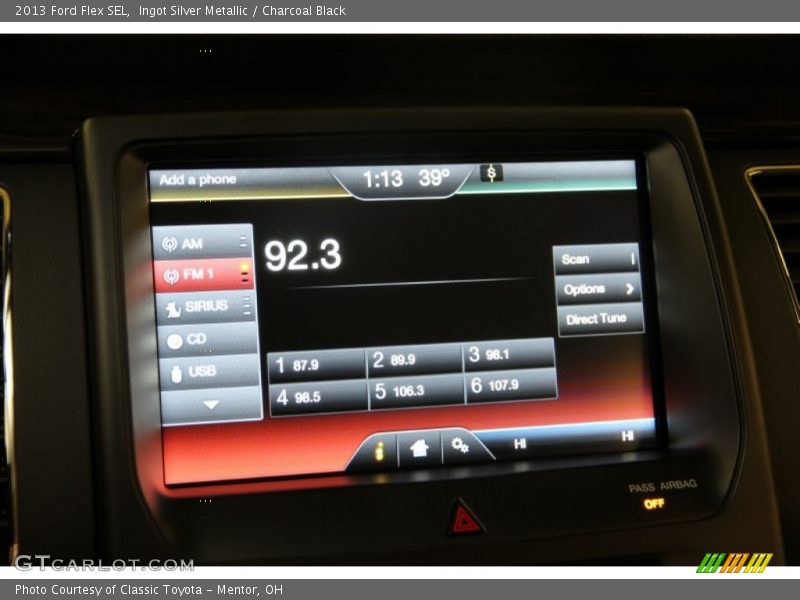 Ingot Silver Metallic / Charcoal Black 2013 Ford Flex SEL