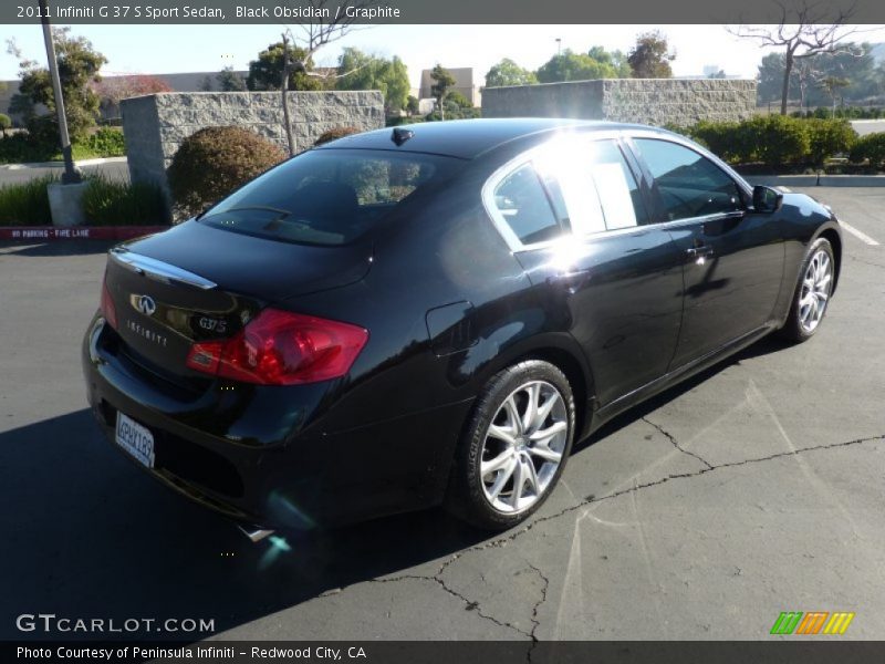 Black Obsidian / Graphite 2011 Infiniti G 37 S Sport Sedan