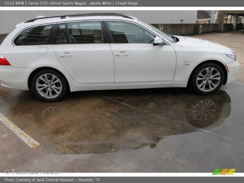 Alpine White / Cream Beige 2010 BMW 5 Series 535i xDrive Sports Wagon