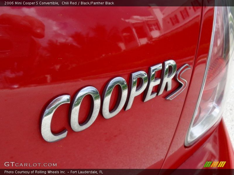 Chili Red / Black/Panther Black 2006 Mini Cooper S Convertible