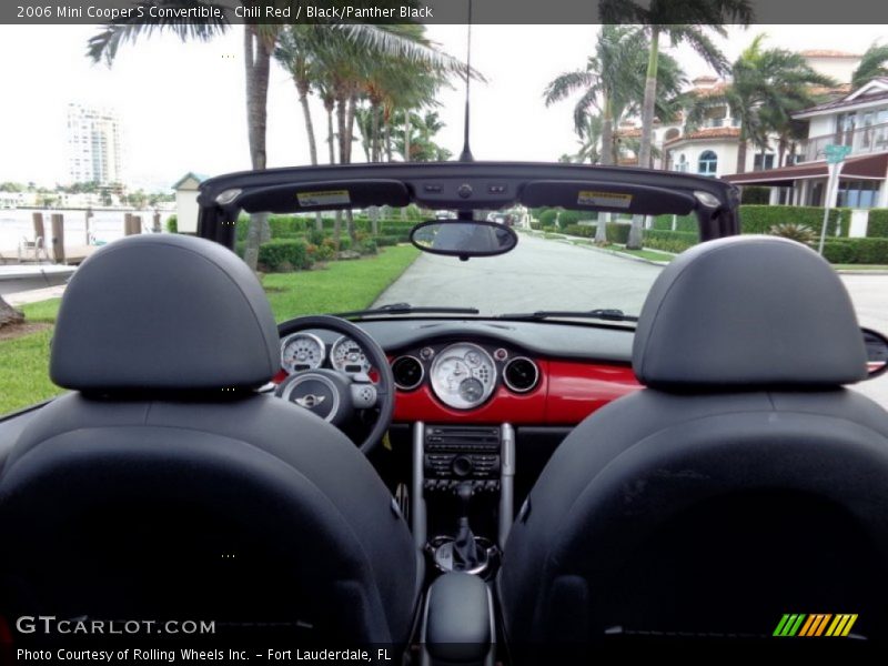 Chili Red / Black/Panther Black 2006 Mini Cooper S Convertible