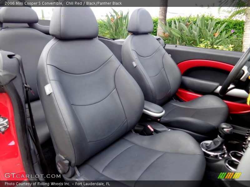 Chili Red / Black/Panther Black 2006 Mini Cooper S Convertible