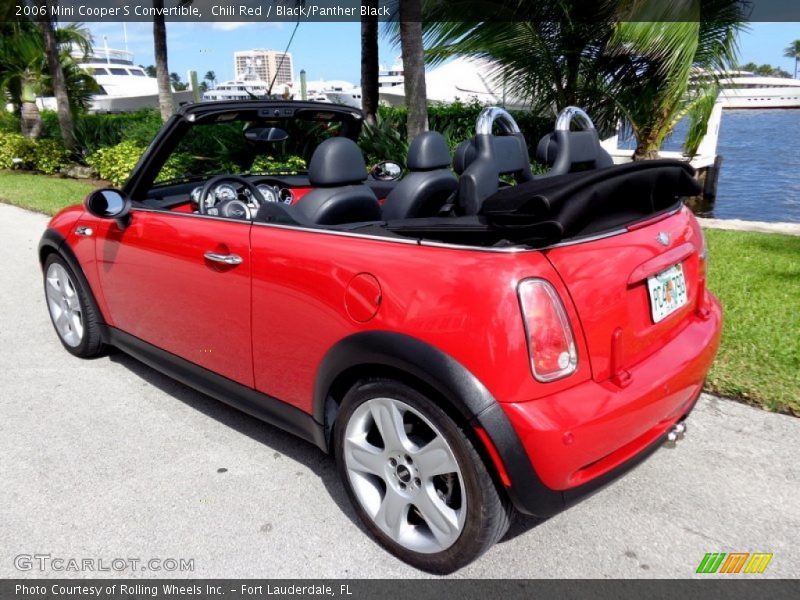 Chili Red / Black/Panther Black 2006 Mini Cooper S Convertible