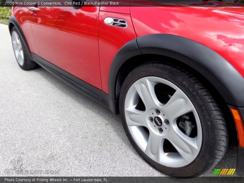 Chili Red / Black/Panther Black 2006 Mini Cooper S Convertible