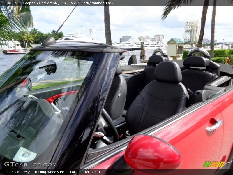 Chili Red / Black/Panther Black 2006 Mini Cooper S Convertible