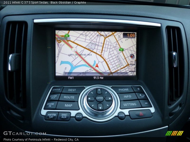 Black Obsidian / Graphite 2011 Infiniti G 37 S Sport Sedan