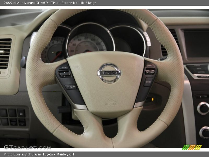 Tinted Bronze Metallic / Beige 2009 Nissan Murano SL AWD