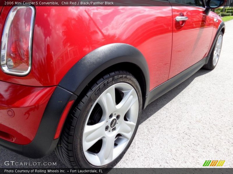 Chili Red / Black/Panther Black 2006 Mini Cooper S Convertible