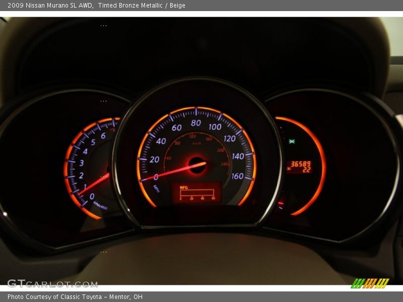 Tinted Bronze Metallic / Beige 2009 Nissan Murano SL AWD