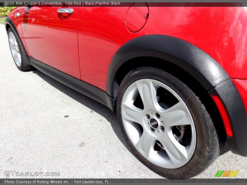 Chili Red / Black/Panther Black 2006 Mini Cooper S Convertible