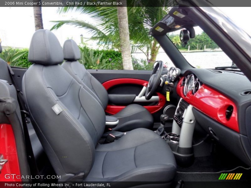 Chili Red / Black/Panther Black 2006 Mini Cooper S Convertible