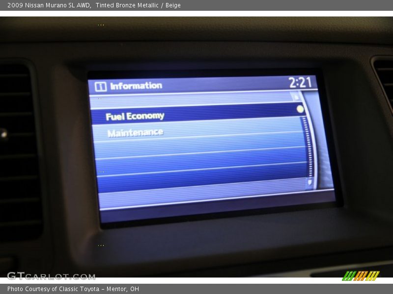 Tinted Bronze Metallic / Beige 2009 Nissan Murano SL AWD