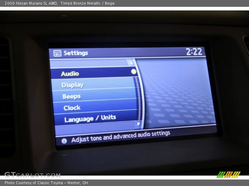 Tinted Bronze Metallic / Beige 2009 Nissan Murano SL AWD