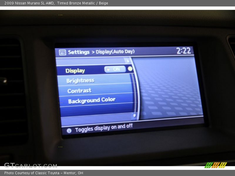 Tinted Bronze Metallic / Beige 2009 Nissan Murano SL AWD