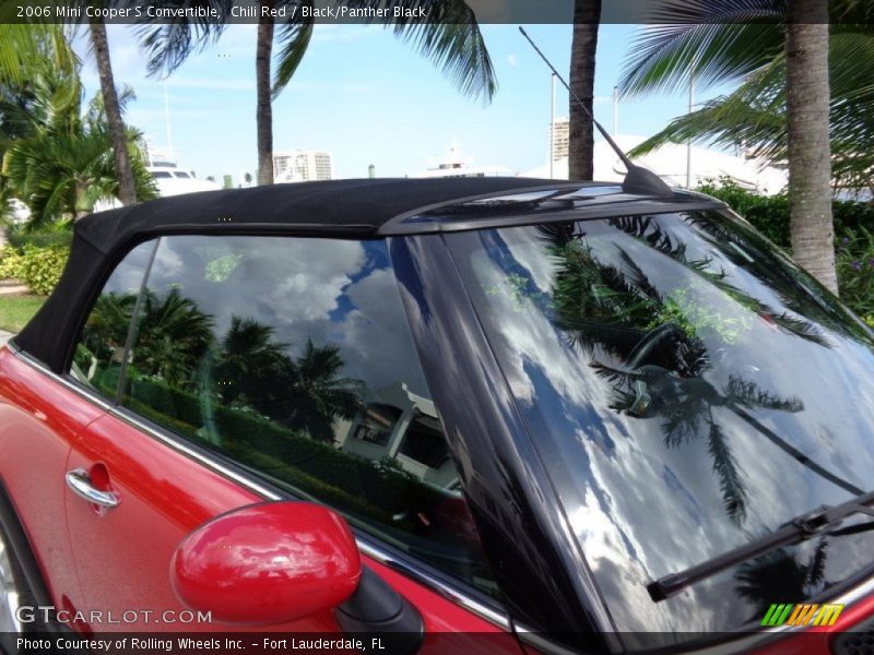 Chili Red / Black/Panther Black 2006 Mini Cooper S Convertible