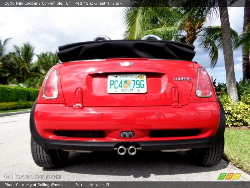 Chili Red / Black/Panther Black 2006 Mini Cooper S Convertible