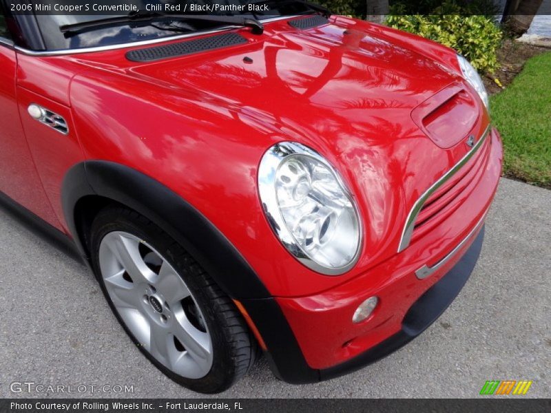 Chili Red / Black/Panther Black 2006 Mini Cooper S Convertible