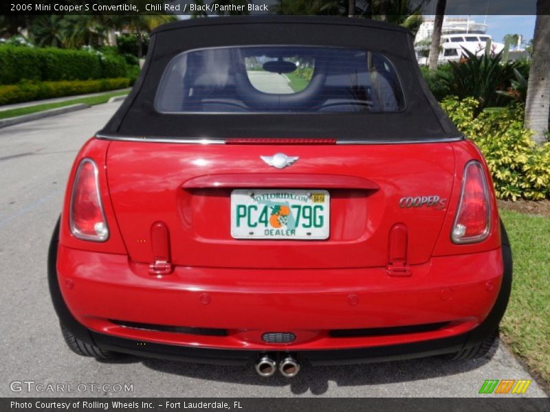 Chili Red / Black/Panther Black 2006 Mini Cooper S Convertible