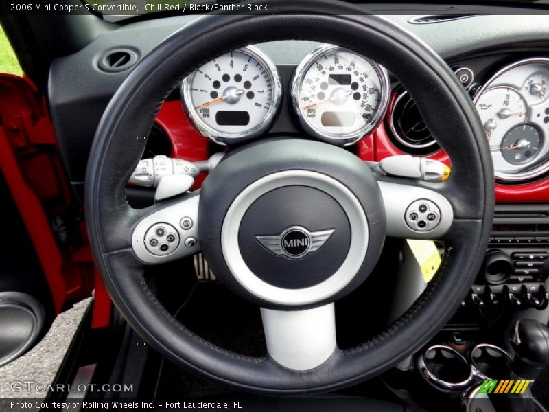 Chili Red / Black/Panther Black 2006 Mini Cooper S Convertible