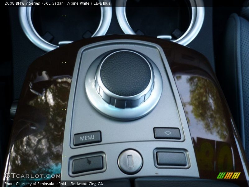 Alpine White / Lava Blue 2008 BMW 7 Series 750Li Sedan