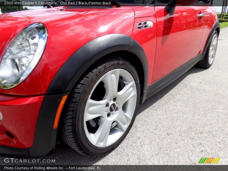 Chili Red / Black/Panther Black 2006 Mini Cooper S Convertible