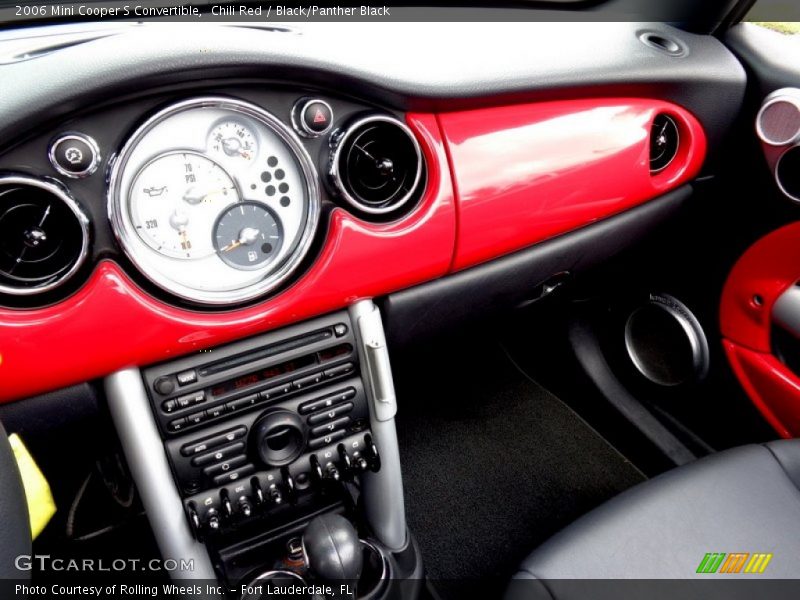 Chili Red / Black/Panther Black 2006 Mini Cooper S Convertible