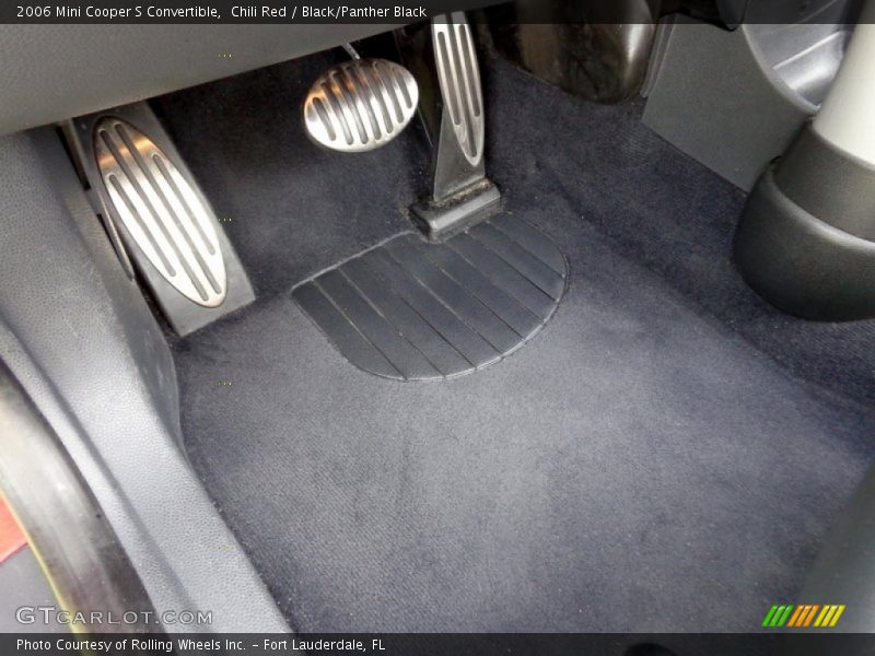 Chili Red / Black/Panther Black 2006 Mini Cooper S Convertible