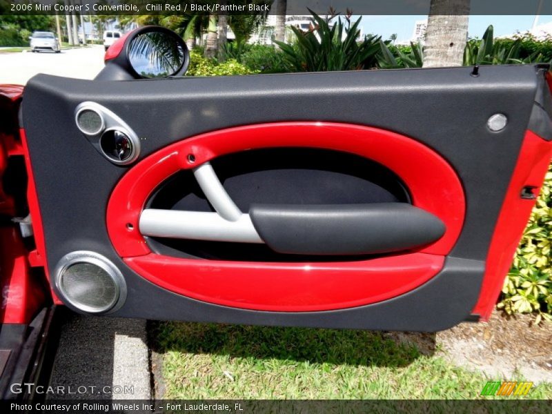 Chili Red / Black/Panther Black 2006 Mini Cooper S Convertible