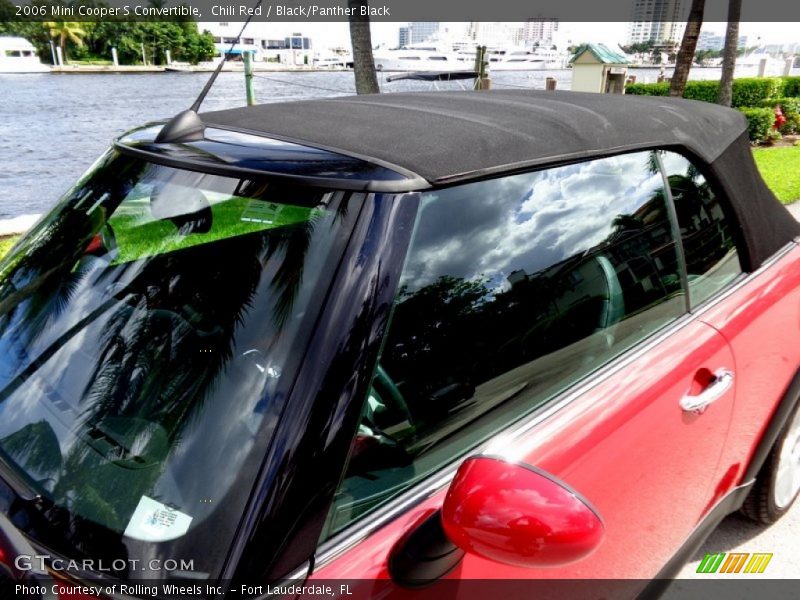 Chili Red / Black/Panther Black 2006 Mini Cooper S Convertible