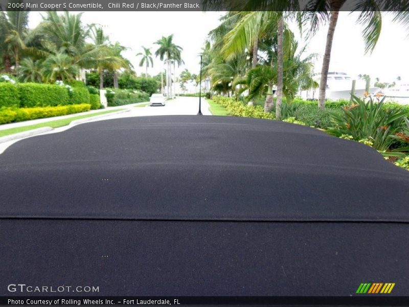 Chili Red / Black/Panther Black 2006 Mini Cooper S Convertible